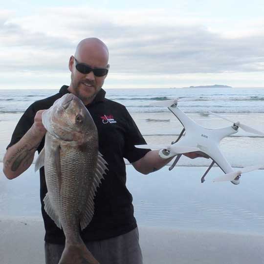 big snapper caught on drone